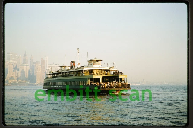 Original Slide, CNJ Jersey Central Ferry Somerville, 1961