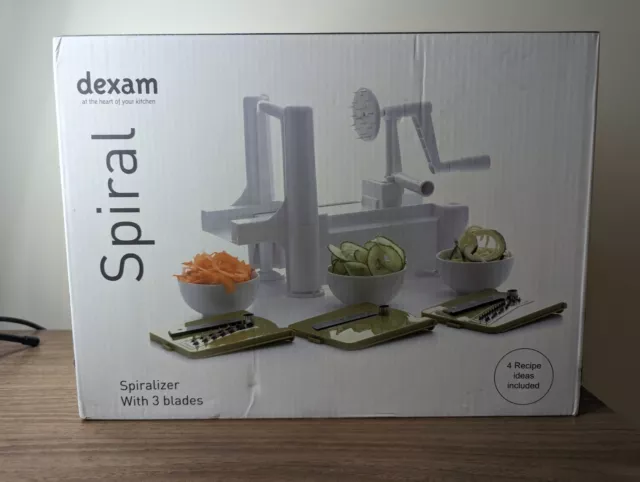 Spiralizzatore a spirale DEXAM 3 lame e ricette incluse in scatola