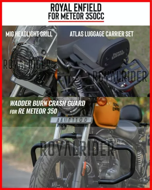 Paquete de tres accesorios combinados de Royal Enfield para Meteor