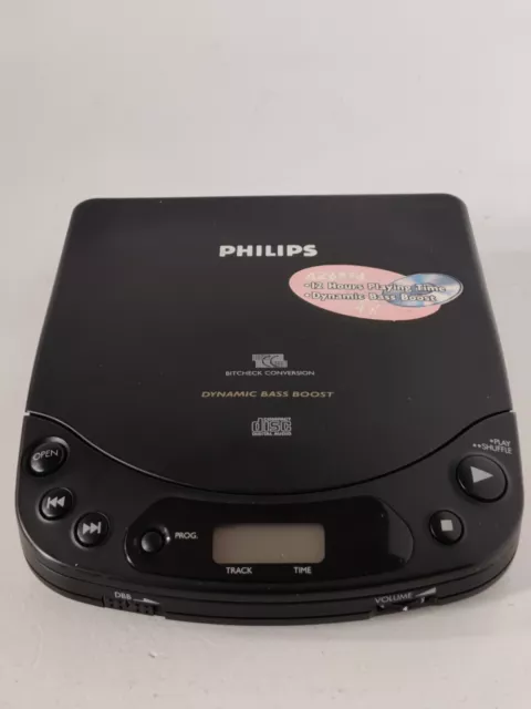 Vintage Philips AZ6834 Portable CD Player Discman Tested Working Fast Shipping