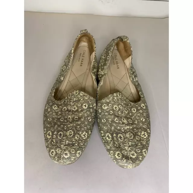 COLE HAAN WOMEN'S Ballet Flats, Ivory and black. Size 9. $18.00 - PicClick