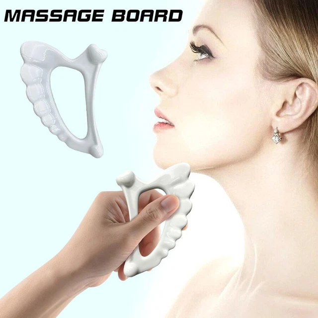 CERAMIC GUA SHA Tools Face Lift Double Chin Remover Facial Slimmer