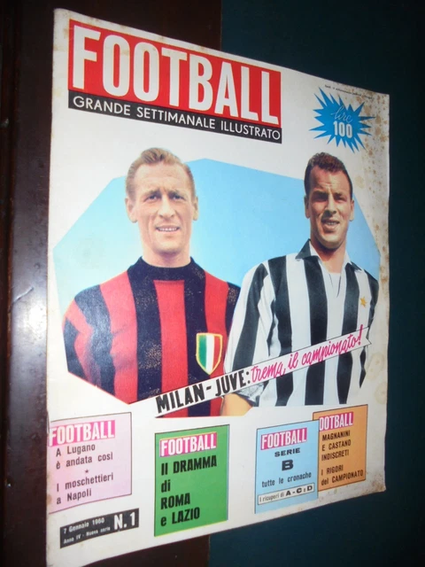 FOOTBALL Grand Illustré Hebdo - Année III N°5 - 1959 - Championnat Italie