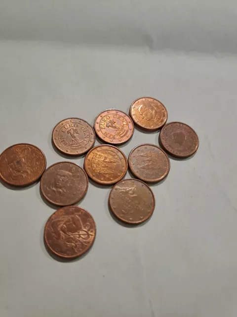 1 Cent Münzen Slovensko Belgien Spanien Niederlande Österreich