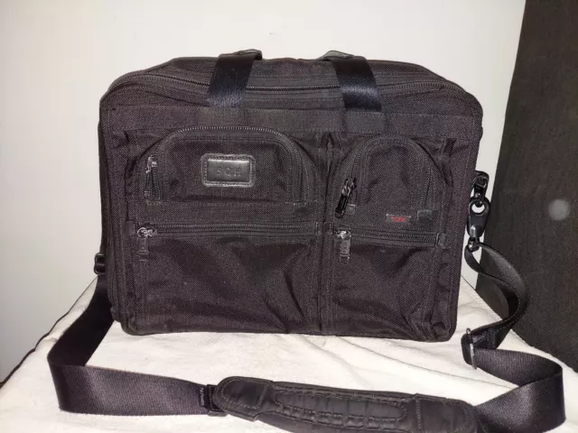 TUMI Alpha T-Pass 26145DH Travel Bag EXPANDABLE Shoulder Laptop Briefcase "SGH"