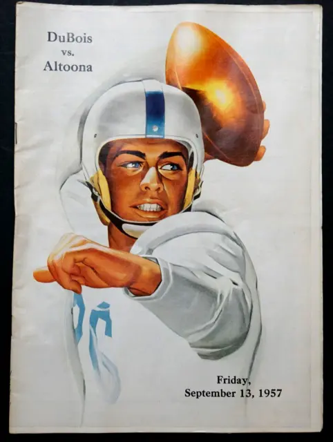 1957 Dubois vs Altoona Pennsylvania High School Football Program - Coca Cola Ad
