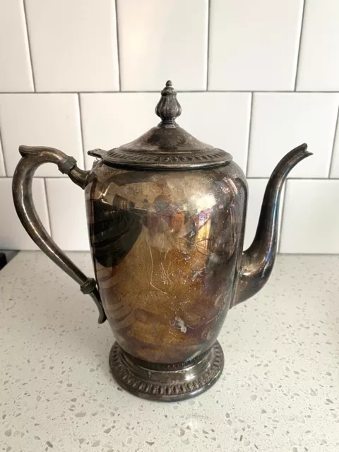 Vintage F.B.Rogers Silver co Trademark 1883 Coffee/Tea Pot Silver Plated #1211