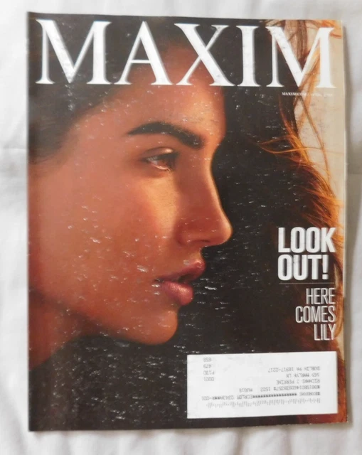 LILY ALDRIDGE COVER April 2015 MAXIM Magazine Back Issue