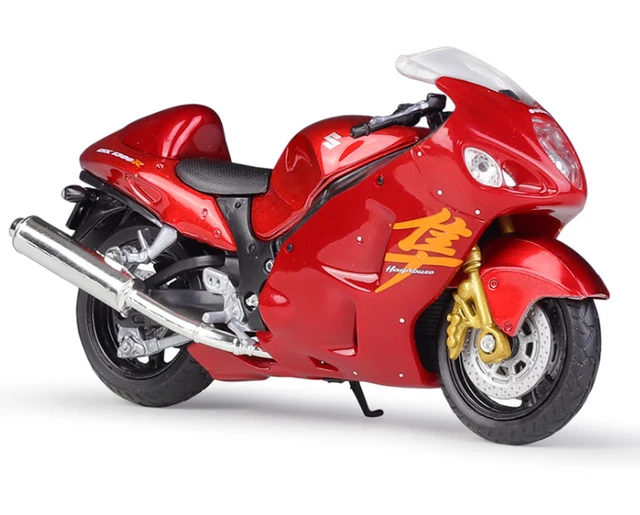 Welly Modèle Réduit Suzuki GSX 1300 R Hayabusa - Échelle 1:18 - Moto Miniature En Plastique/métal - Unisexe