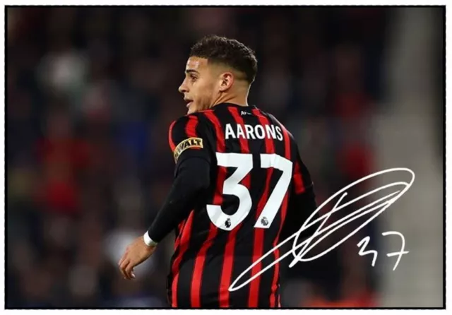 1409. Signed Max Aarons AFC Bournemouth Picture 1 (PRINTED AUTOGRAPH - A4)