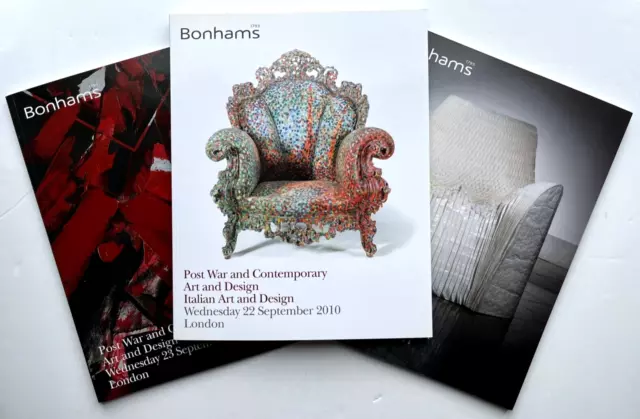 Bonhams Post War Contemporary art design paintings furniture auction catalogue