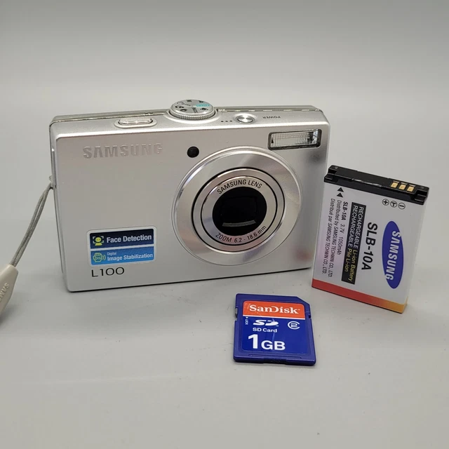 Samsung L100 8,2 megapixel fotocamera digitale compatta argento testato