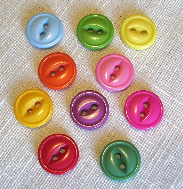 Lot De 6 Boutons Lapin Avec Attache-dos - 13mm Ou 17mm - Mercerie - NEUF