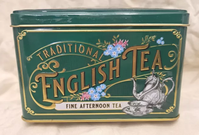Vintage Victorian Traditional English Tea 40 Fine Afternoon Tea Bags In Tin