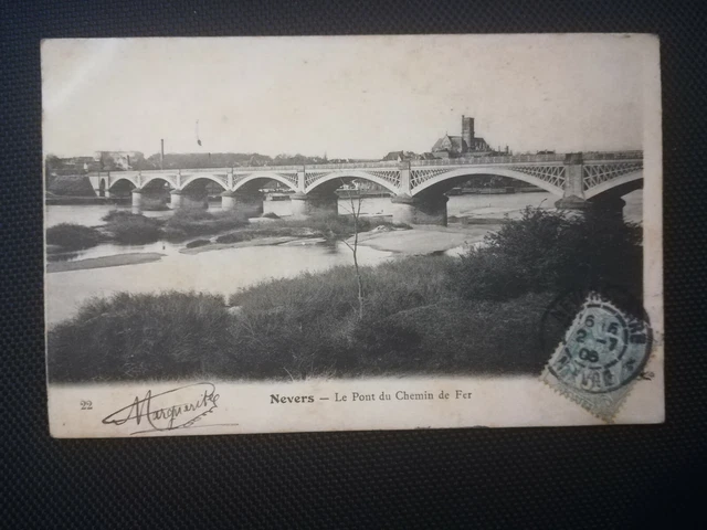 CPA 58 NEVERS - Le Pont du Chemin de Fer