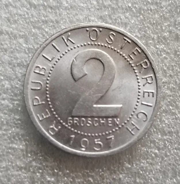 Austria - 1957 - 2 Groschen - Austrian Coin