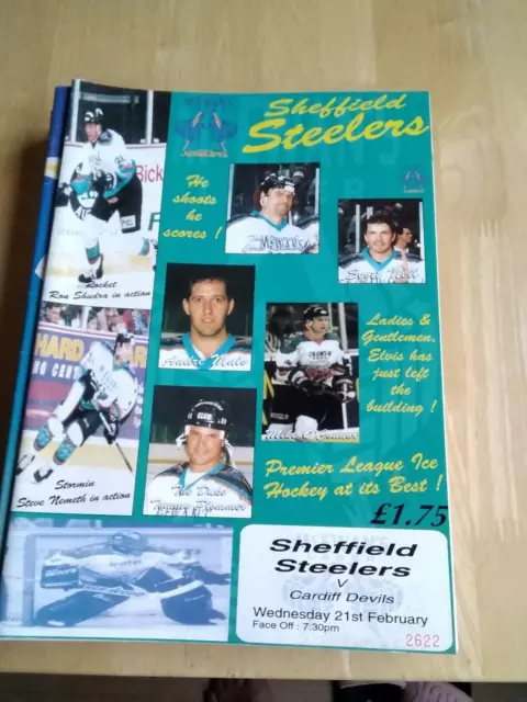 1995/96 Sheffield Steelers V  Cardiff Devils  Ice Hockey 21/2