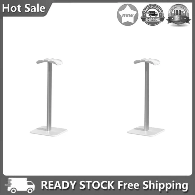 Holder Non-Brief Headset Headphone Stand Hanger for All Headphones (Silver)