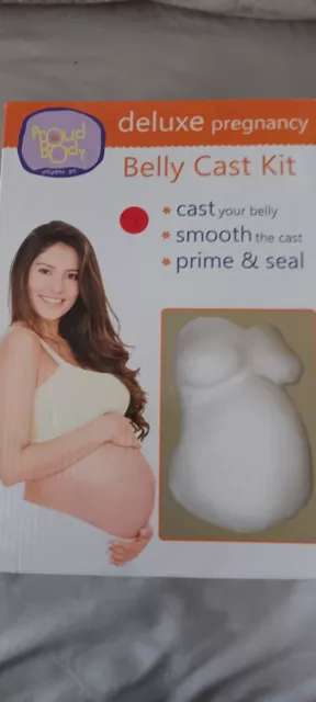 Proud Body Deluxe Pregnancy Belly Cast Kit & Pastel Decorating Kit - Brand New