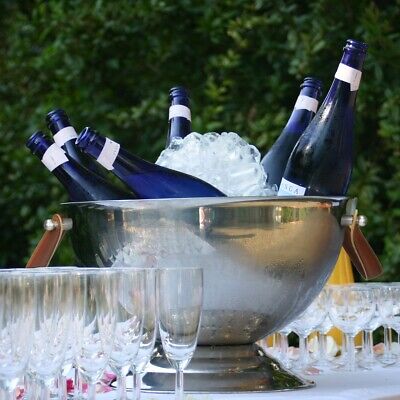 barre de champagne de l'hôtel KTV Champagne canon de vin de raisin de style européen Cabin 22x22.8cm seau à double glace en acier inoxydable de haute qualité Seau de glace 
