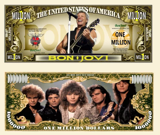 OUR BON JOVI BAND NOVELTY NOTE (25 Bills)