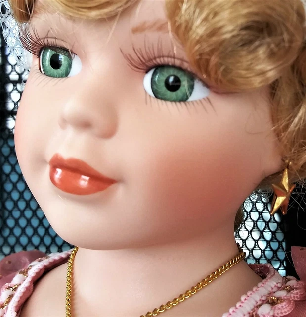 New Lovely 2000 Millenium Porcelain Doll Heritage Signature Collection With Coa 