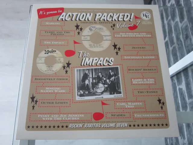 Vinyle LP 33T Compilation Rock'n'Roll Rockabilly - Action Packed! Vol 7.