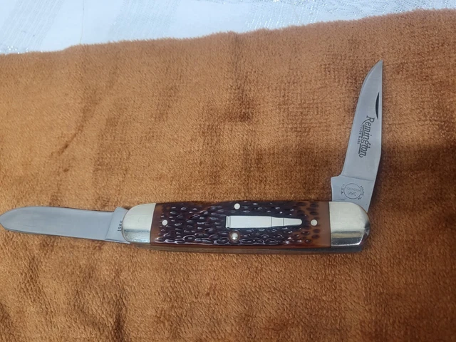 Remington Arms The Woodsman Bullet Folding Knife R4353 NIB 1985 3 1/4" Blades