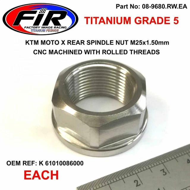 REAR WHEEL AXLE Bolt Nut For KTM 690 Duke/Enduro/Enduro R/SMC R 2008
