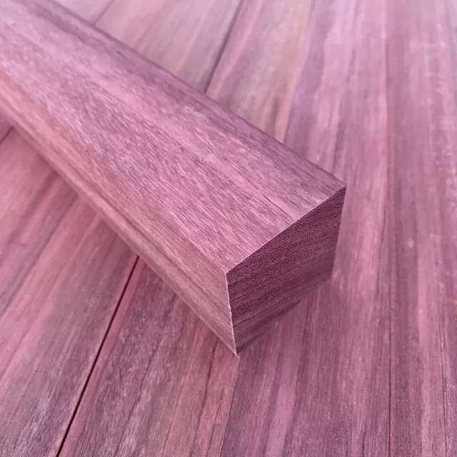 Purple Heart Amaranth Kantel 40 x 40 mm Drechsel-Holz Ton Klang Holz Schnitzholz