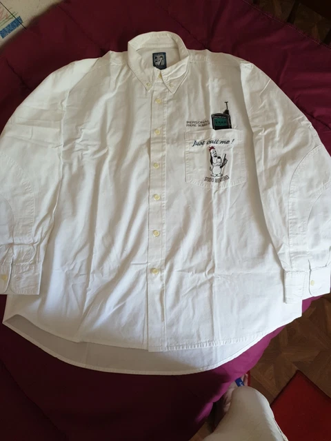 Chemise à Manches Longues Tex Avery - Taille XL - Coton Vert - Motif Personnages Droopy - Rare