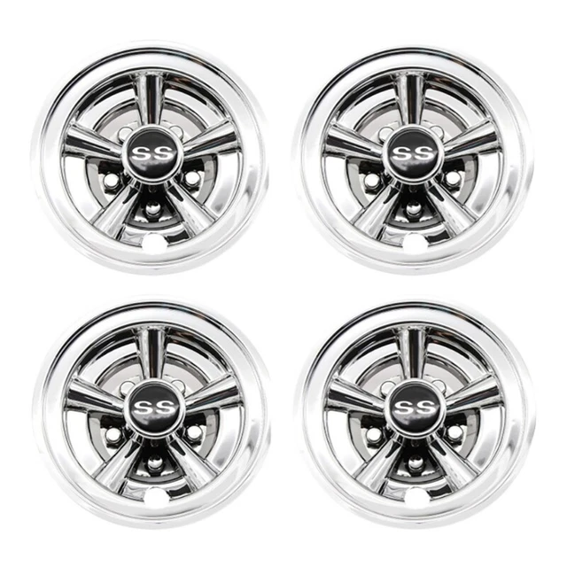 4Pcs 8Inch Cart Wheel Covers, 5 Spoke Hub for Carts for Club Car, ,f