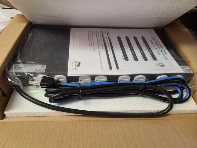 Middle Atlantic Products PD-915R 15A 9 Outlet Power Center Surge Protection 120V