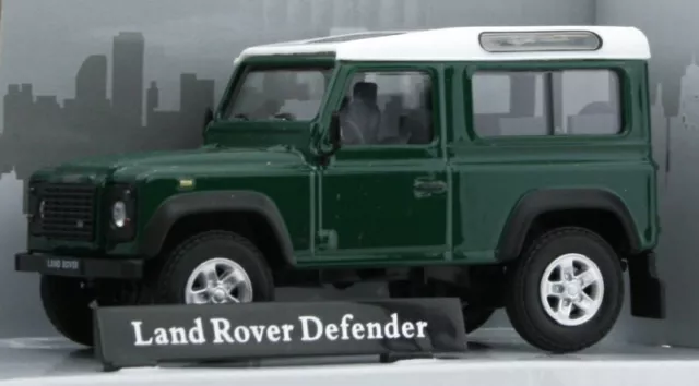 LAND ROVER Defender - darkgreen / white - Cararama 1:43