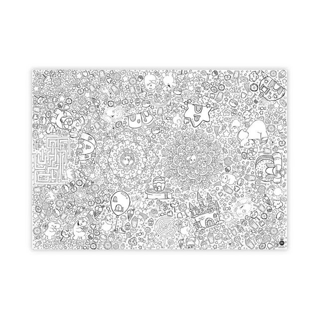 JEKA - MAL MICH BUNT - Ausmal-Tischdecke aus Papier, Motiv Pummeleinhorn 2