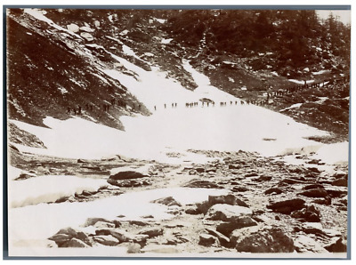 Chasseurs Alpins Ascension dans le Col des Désertes  Vintage citrate pr France 