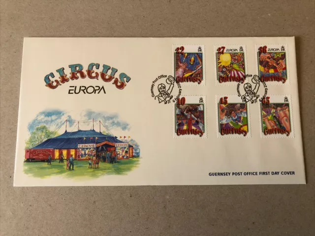 Guernsey FDC First Day Cover Unaddressed Spec HS 2002 Circus