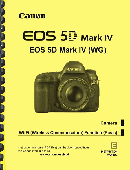 MANUAL DE INSTRUCCIONES DEL PROPIETARIO Canon EOS 5D Mark IV WG Wi-Fi