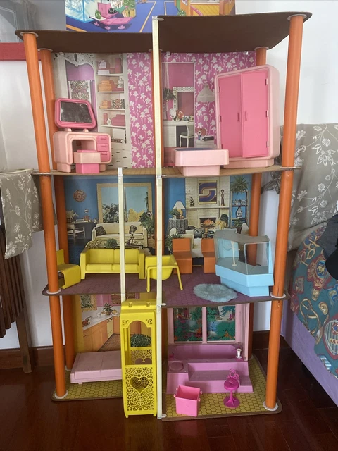 La Casa Di Barbie Mattel Maison #7825 Con Ascensore 1979 Town House Doll Vintage