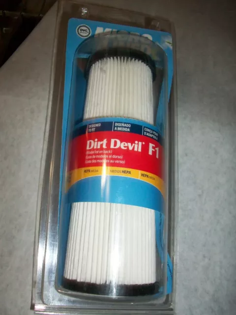 Dirt Devil Size F1 HEPA Vacuum Filter-NIP--Ships FREE