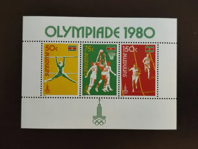 Suriname - Surinam - 1980 - Mi Block 25 - Olympia Moskau - MNH