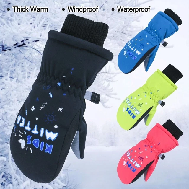 Guanti da sci per bambini Guanti da snowboard Ragazzi Ragazze Guanti da neve