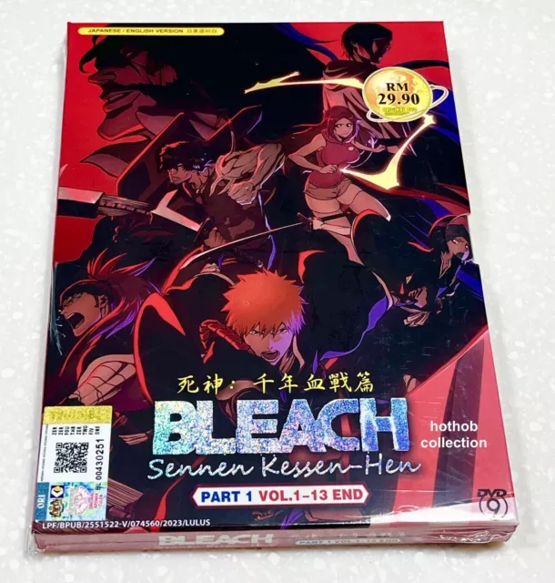 DVD - Bleach Thousand-Year Blood War Part 1 (Eps 1-13 End) - English Dubbed