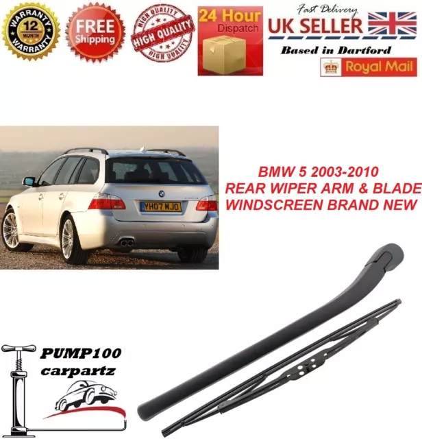 For Bmw 5 E61 2003-2010 Touring Estate Rear Wiper Arm & Blade Windscreen Brand