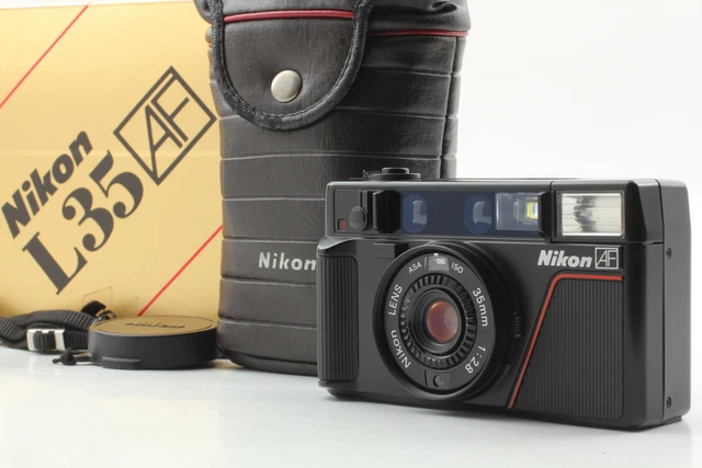 **MINT in Box** Nikon L35 AF Pikaichi Film Camera All works ISO 1000 From JAPAN