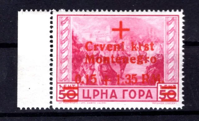Montenegro 30I ABART ** MNH POSTFRISCH 200EUR (L5837