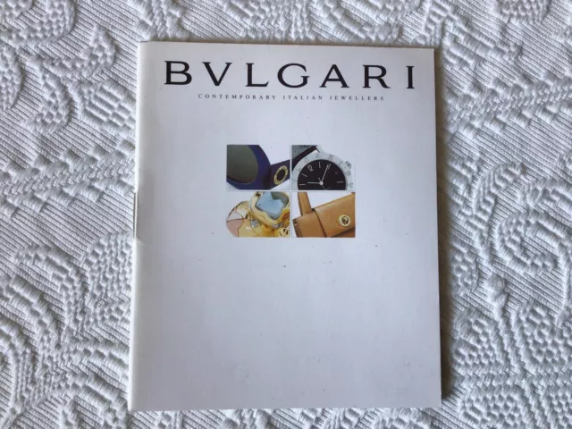 Libretto Booklet Bulgari Orologi e Gioielli