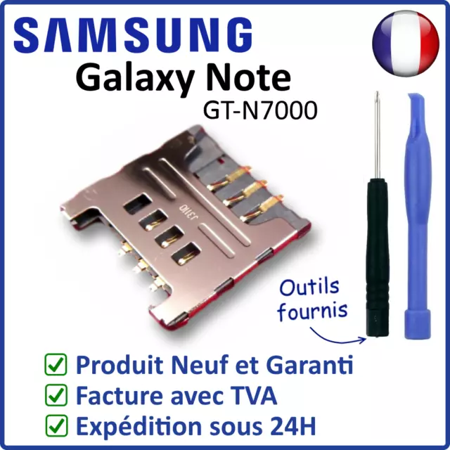 CONNECTEUR / LECTEUR DE CARTE SIM DU SAMSUNG GALAXY NOTE 1 i9220 N7000