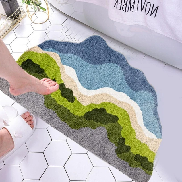 Peluche piante muschio coperta forma irregolare assorbimento acqua coperta ufficio