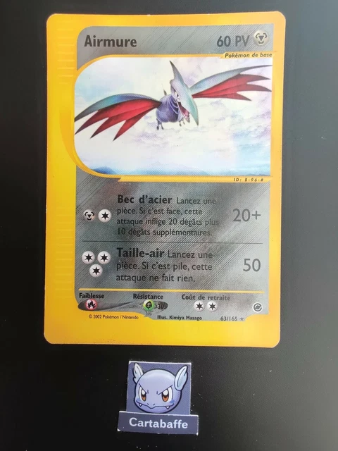 Carte Pokémon Airmure 63/165 Rare Expédition Wizards